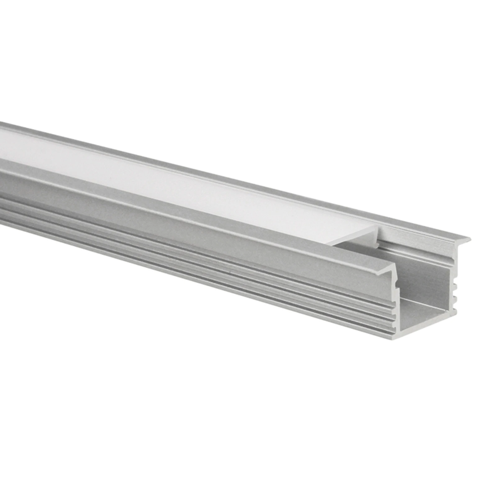 Miniatuur van Yphix LED strip profiel Matera aluminium hoog met melkwitte afdekkap - 1 meter (50289450)