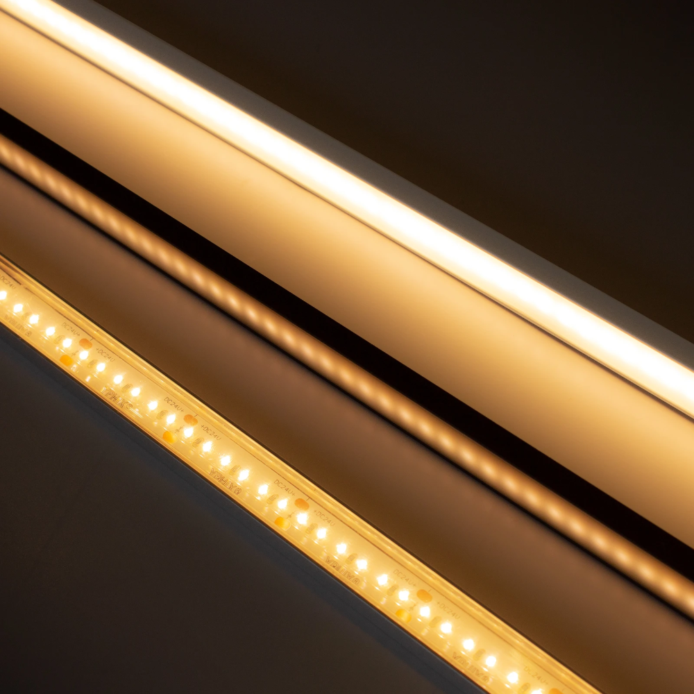 Miniatuur van Yphix LED strip profiel Felita zwart extra laag met zwarte afdekkap - 1 meter (50289481)