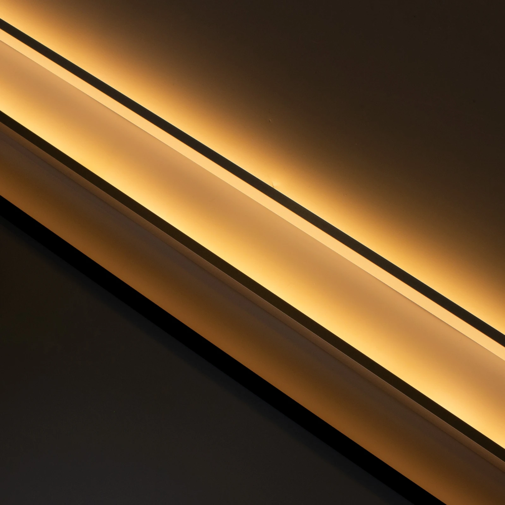 Miniatuur van Yphix LED strip profiel Felita zwart extra laag met zwarte afdekkap - 1 meter (50289481)