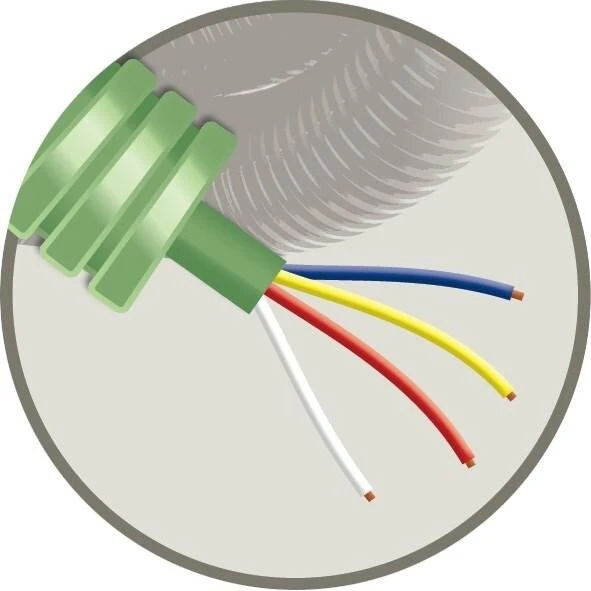 Miniatuur van Green flex flexibele buis SGG 4x0.8mm2 - 16mm per rol 100 meter (HFP04)
