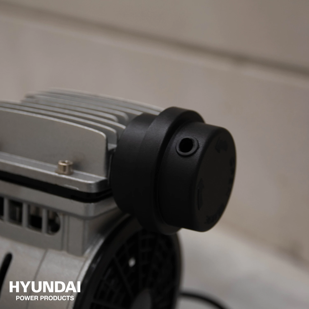 Miniatuur van Hyundai stille compressor 8L 80L/min 550W tot 8 bar 56dB(A) Super Silent (55758)
