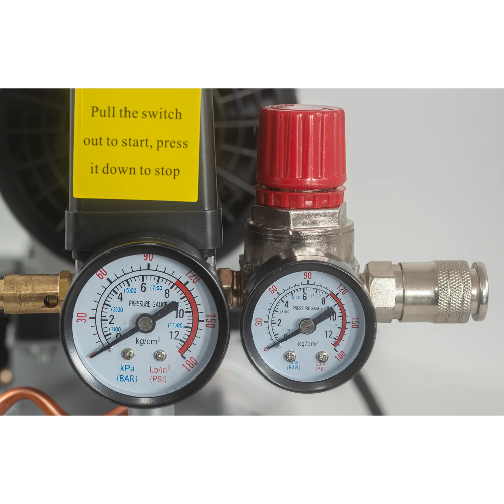 Miniatuur van Hyundai stille compressor 8L 80L/min 550W tot 8 bar 56dB(A) Super Silent (55758)