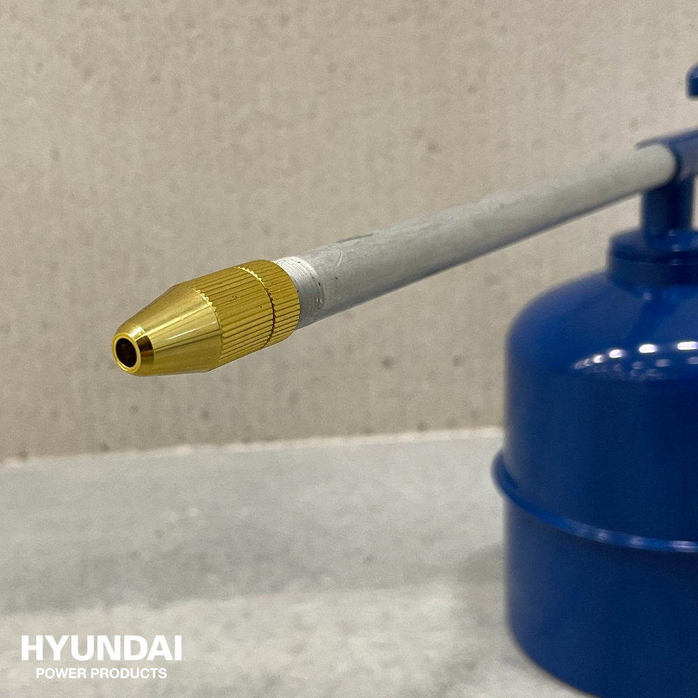 Miniatuur van Hyundai accessoires compressor verfspuit vloeistofspuit bandenvulpistool blaaspistool en slang 5-delig (55901)