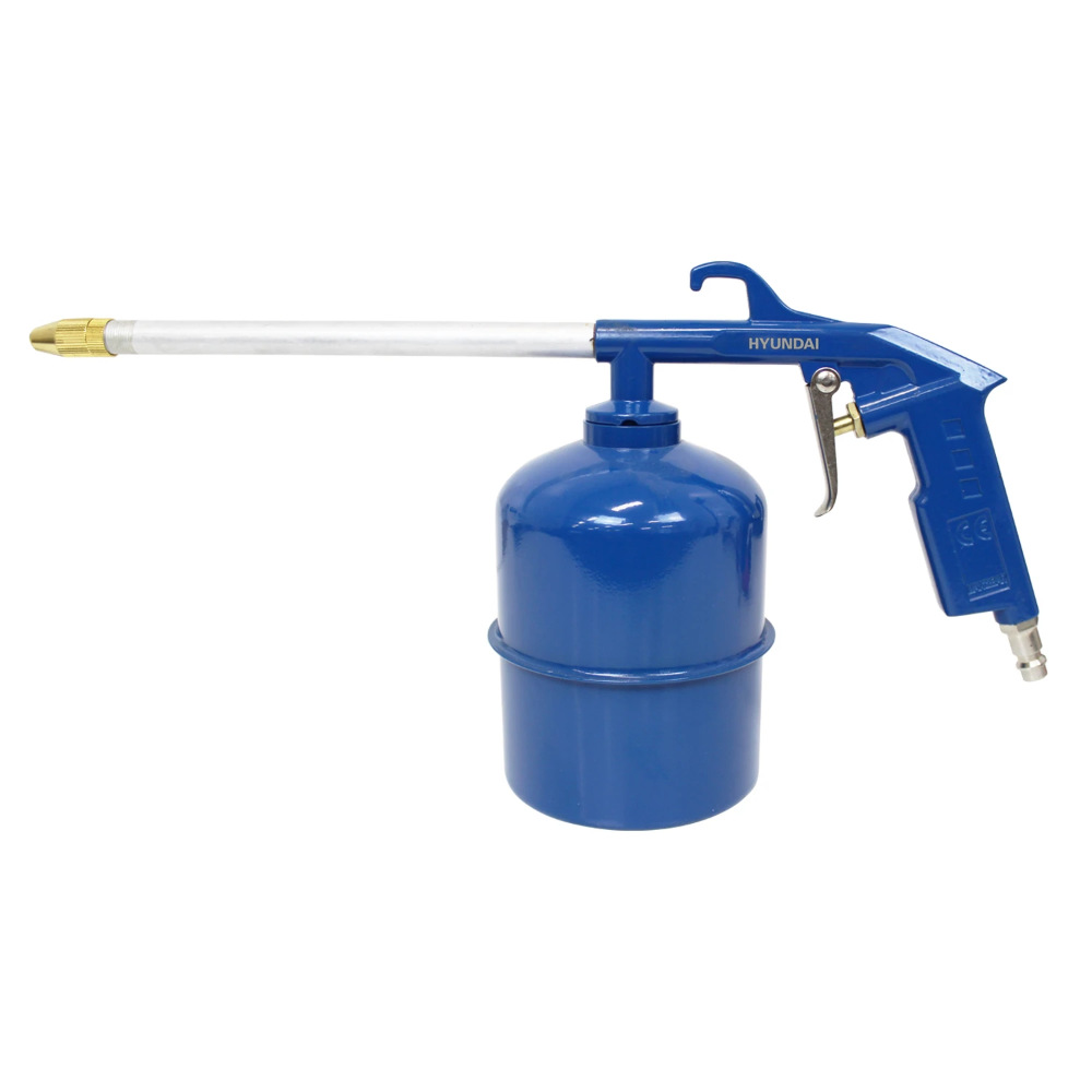 Miniatuur van Hyundai accessoires compressor verfspuit vloeistofspuit bandenvulpistool blaaspistool en slang 5-delig (55901)