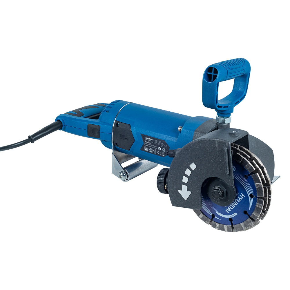 Miniatuur van Hyundai muurfrees sleuvenfrees 230V 3300W 135mm incl 5-in-1 diamantzaagbladen nat en droog (56434)