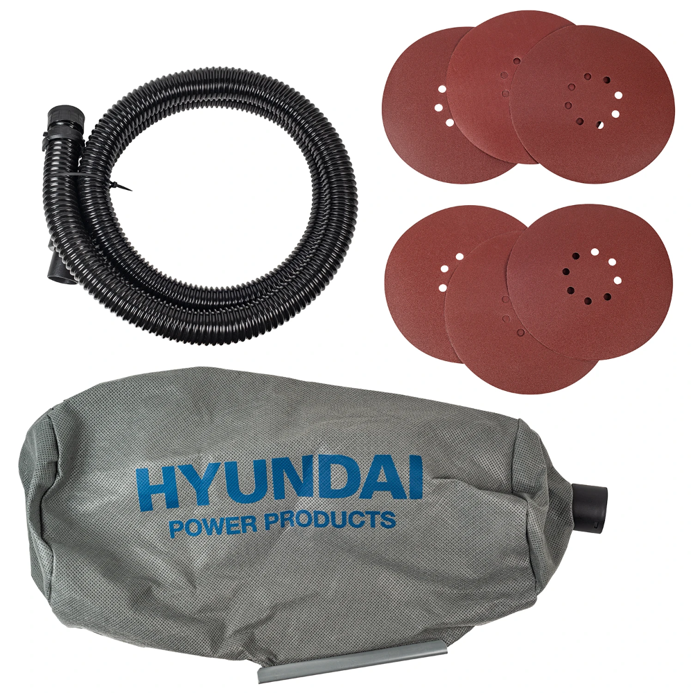 Miniatuur van Hyundai wandschuurmachine met LED verlichting 230V 1280W Ø225mm (56475)