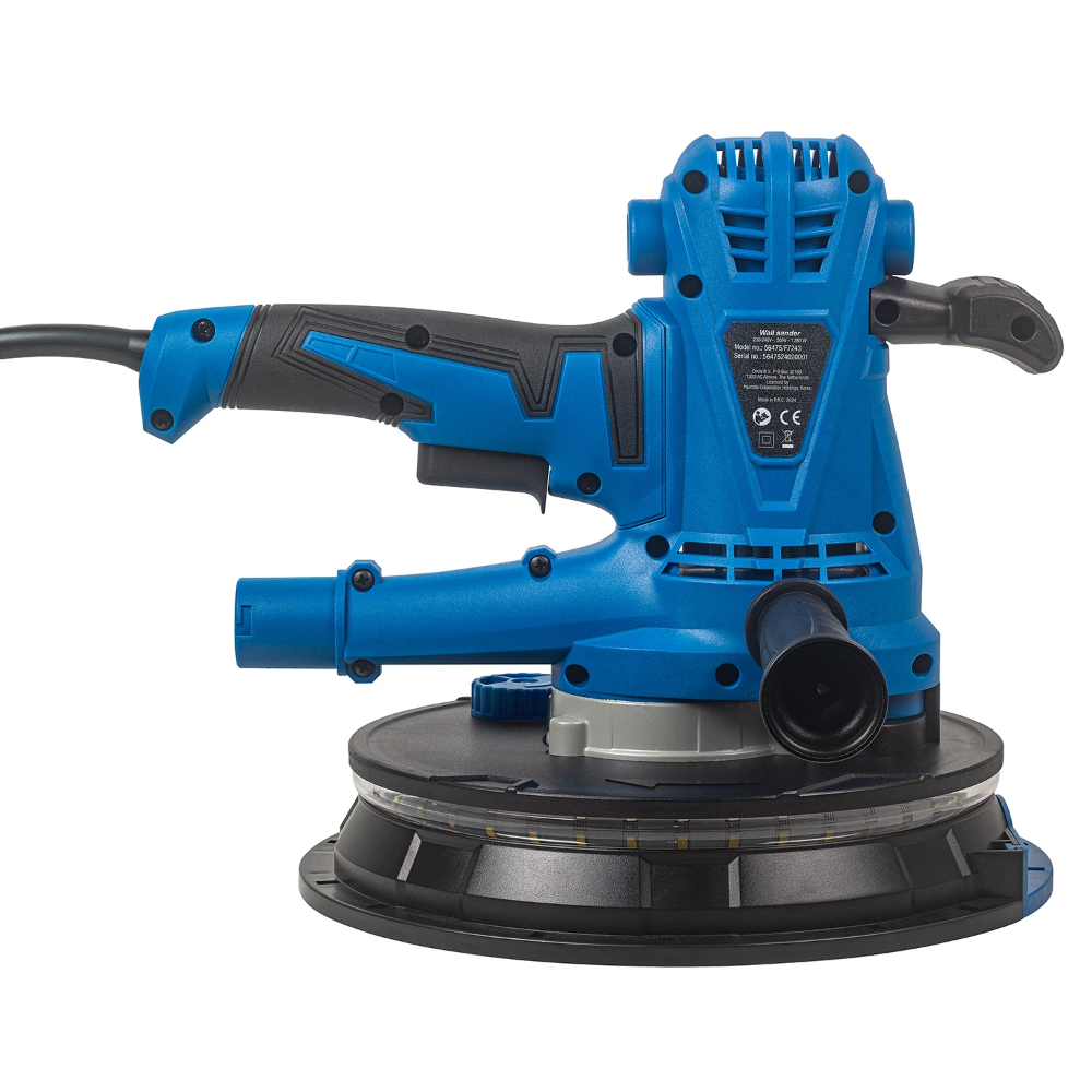 Miniatuur van Hyundai wandschuurmachine met LED verlichting 230V 1280W Ø225mm (56475)