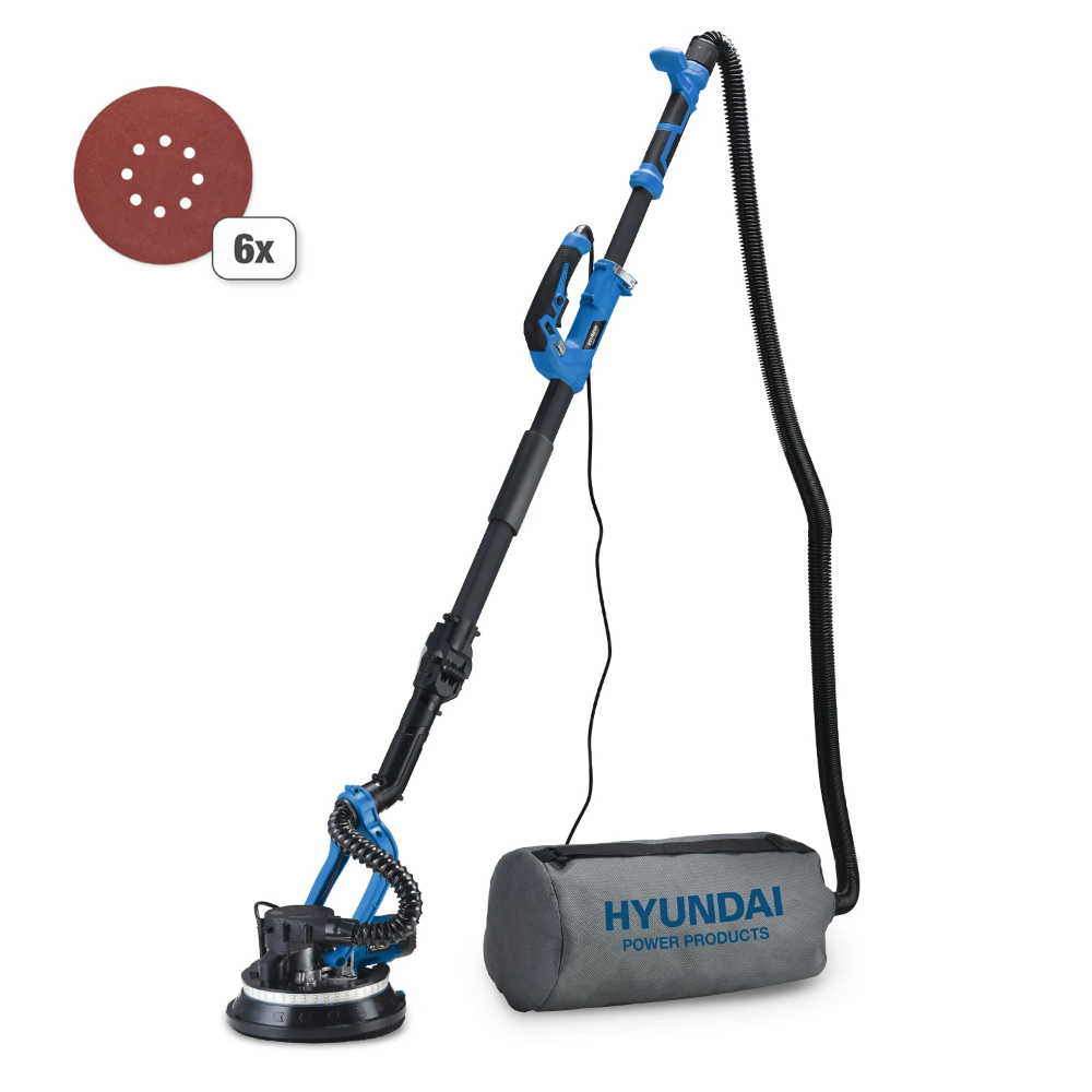 Miniatuur van Hyundai langnek telescopische schuurmachine met LED verlichting 230V 880W Ø225mm (56479)