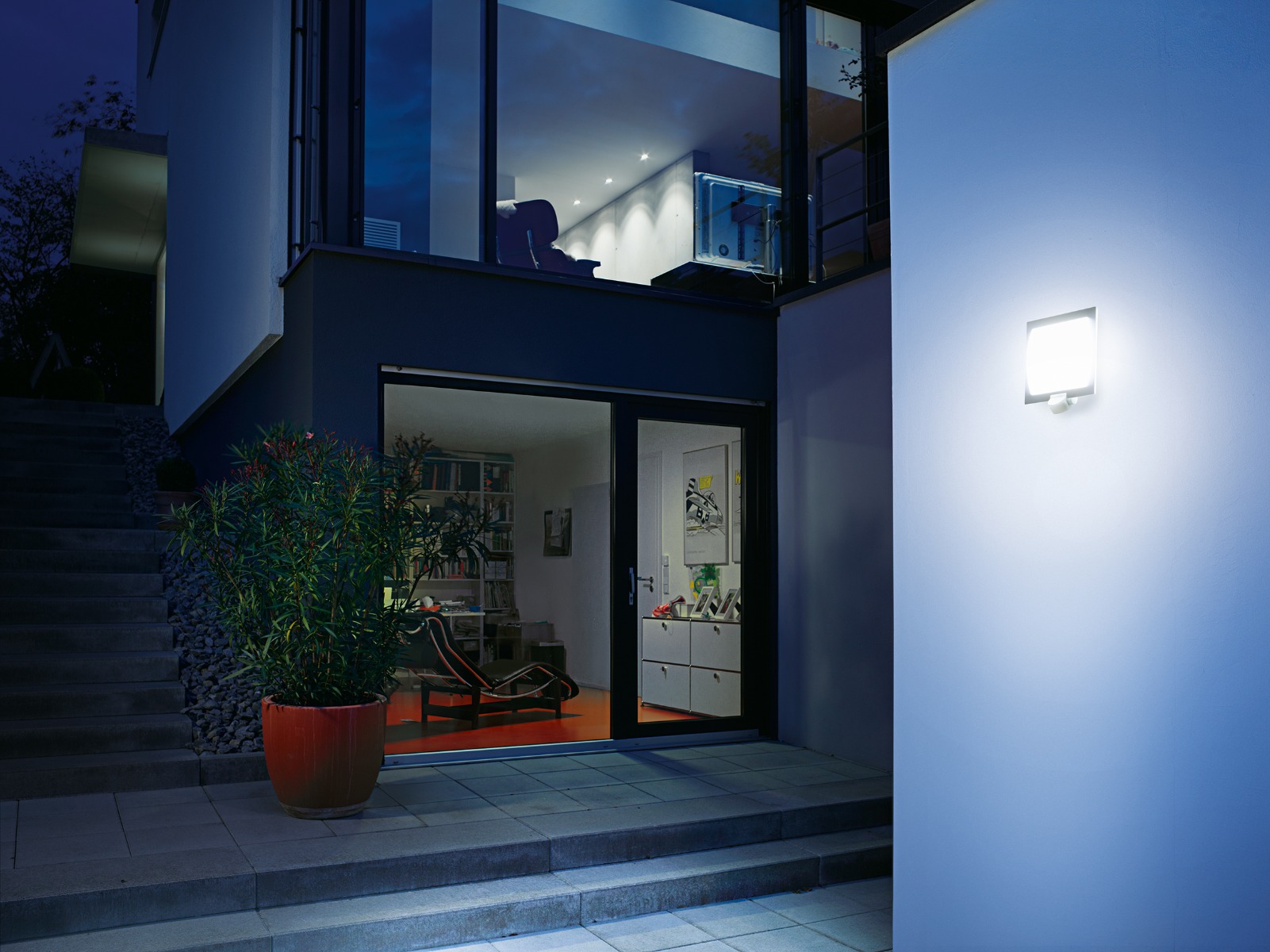 Miniatuur van STEINEL sensor buitenlamp L 20 S rvs (566814)