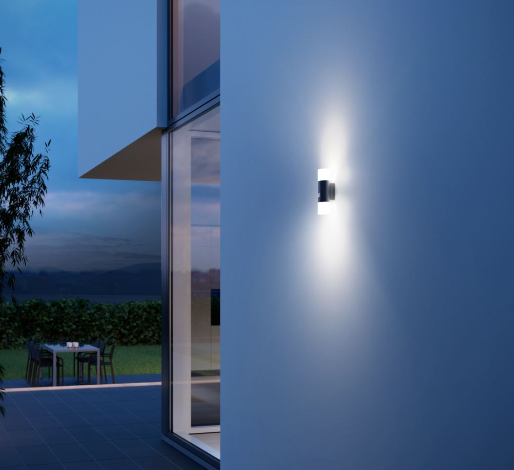 Miniatuur van STEINEL buitenlamp met sensor L 910 LED 3000K 11W - zilver (576219)