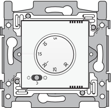 Miniatuur van Niko elektronische thermostaat 230V - wit coated (154-88001)
