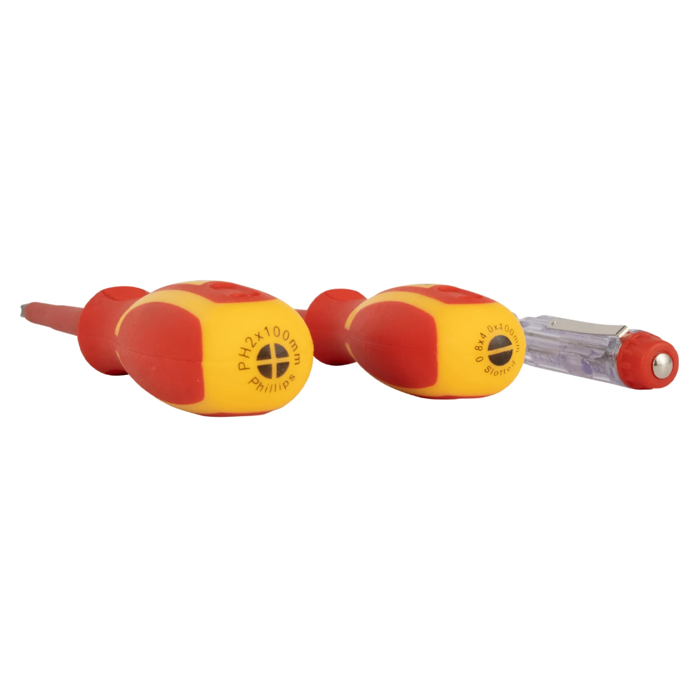 Miniatuur van Hyundai schroevendraaierset VDE tot 1000V SL/PH/spanningszoeker 3-delig (59401)