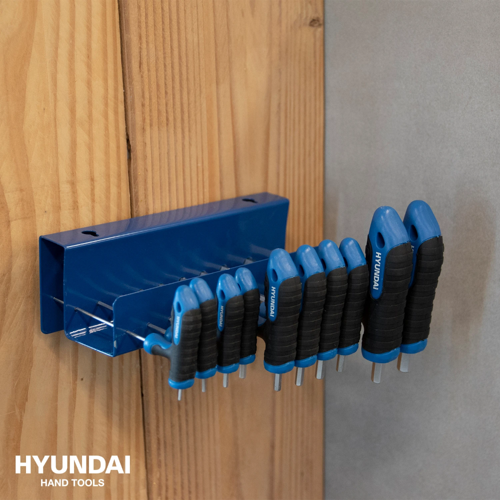 Miniatuur van Hyundai metrische inbussleutelset T-greep inclusief standaard 10-delig (59526)