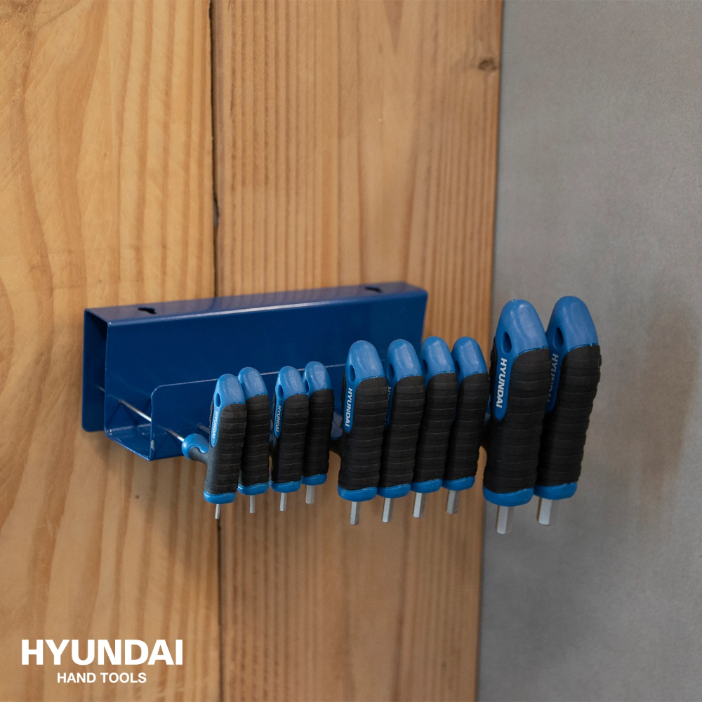 Miniatuur van Hyundai metrische inbussleutelset T-greep inclusief standaard 10-delig (59526)