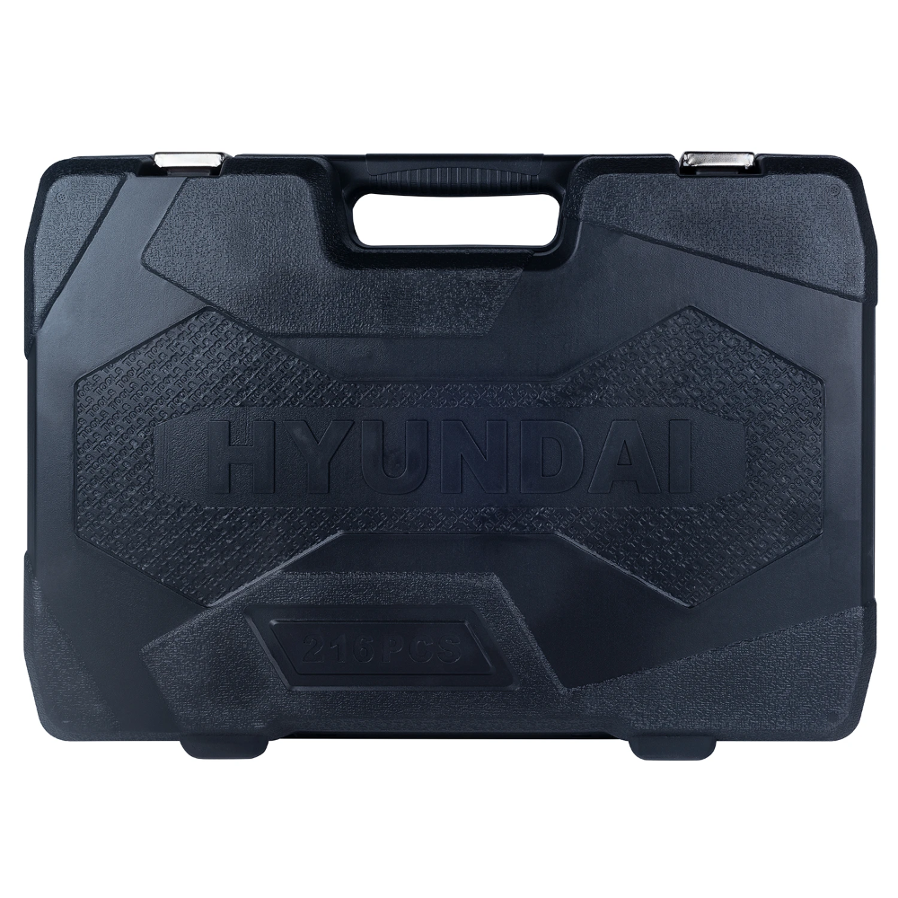 Miniatuur van Hyundai gereedschapset met dopsleutelset steekringsleutelset en bitset 216-delig (59654)