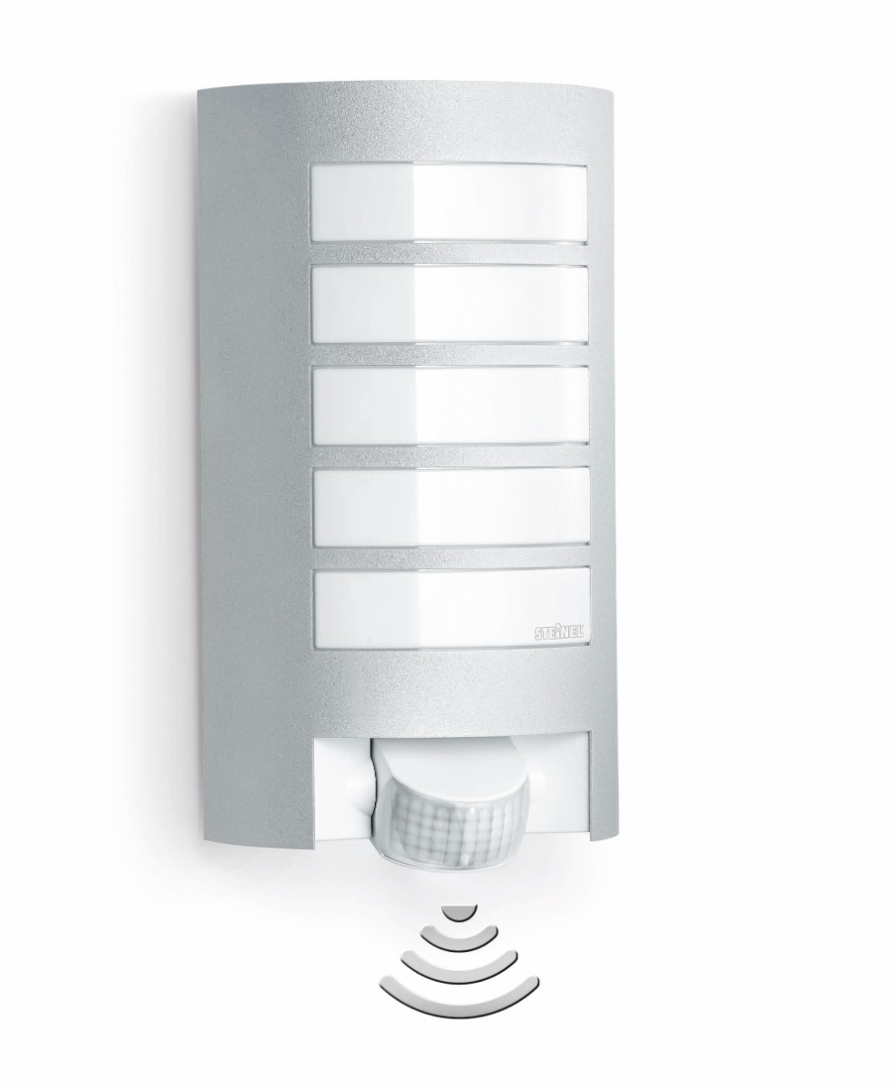 Miniatuur van STEINEL sensor Buitenlamp design L 12 zilver (657918)