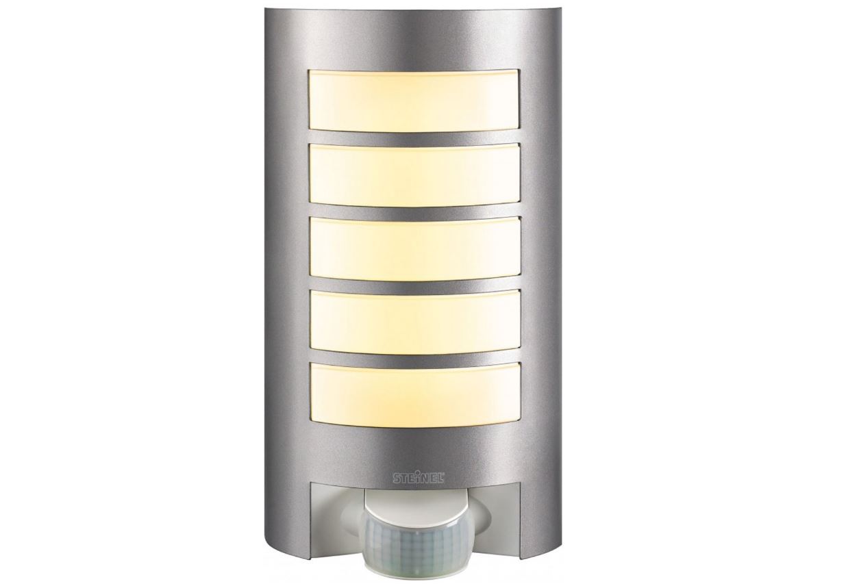 Miniatuur van STEINEL sensor Buitenlamp design L 12 zilver (657918)
