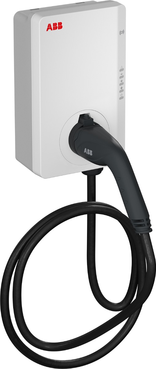 Miniatuur van ABB EV Charging Terra AC laadpaal met RFID en 4G (3,7-22kW) met 5 meter kabel (6AGC082157)