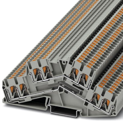 Miniatuur van Phoenix Contact twee-etage rijgklem met push-in aansluiting 2,5 mm² - grijs  per 50 stuks  (PTTBS 2,5-QUATTRO)