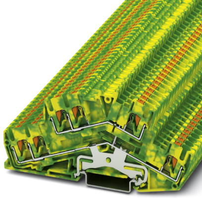 Miniatuur van Phoenix Contact twee-etage rijgklem push-in aansluiting 2.5mm² - groen/geel per 50 stuks (PTTBS 2,5-TWIN-PE)
