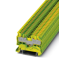 Miniatuur van Phoenix Contact rijgklem met push-in aansluiting 2,5 mm² - groen/geel  per 50 stuks  (PT 2,5/S-QUATTRO-PE)