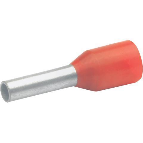 Miniatuur van Klauke adereindhuls geïsoleerd 1mm2 hulslengte 8mm rood - per 100 stuks (4718)