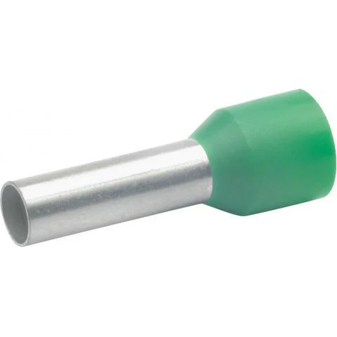 Miniatuur van Klauke adereindhuls geïsoleerd 6mm2 hulslengte 12mm groen - per 100 stuks (17512)