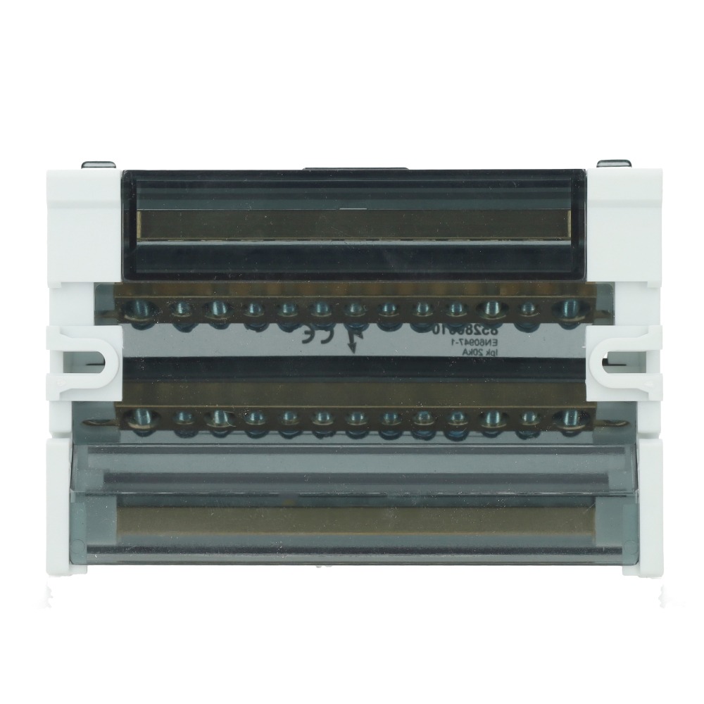 Miniatuur van EMAT aansluitblok 4-polig 15 aansluitingen 125A DIN-rail (85280010)