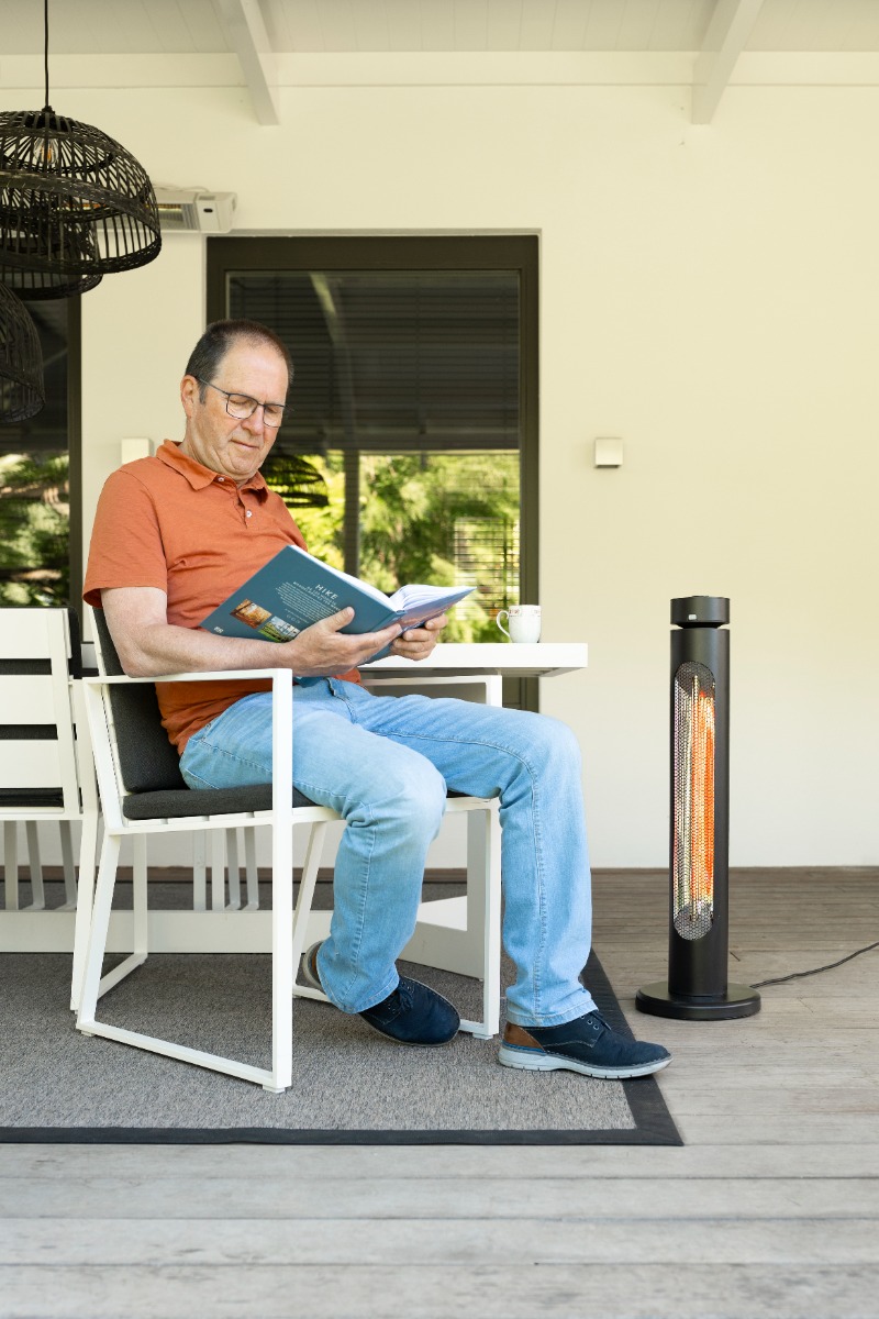 Miniatuur van Eurom elektrische staande terrasverwarming zwenkbaar 2000W Golden 2000 Shadow Tower (335538)