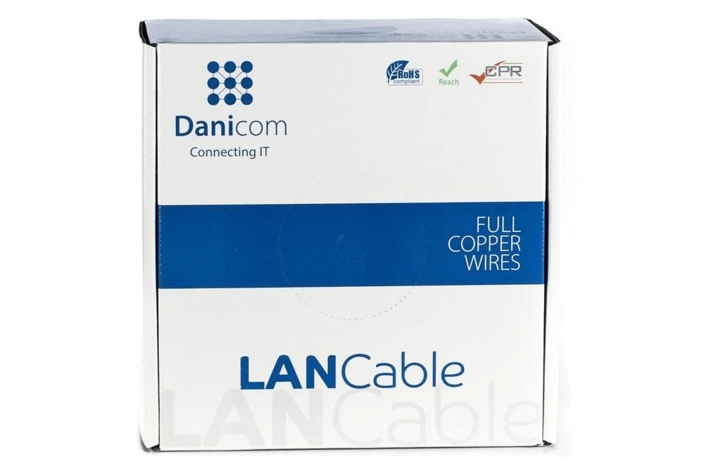 Miniatuur van Danicom S/FTP CAT7 kabel rol 100 meter (DC-SFTP7-100S-DCA)