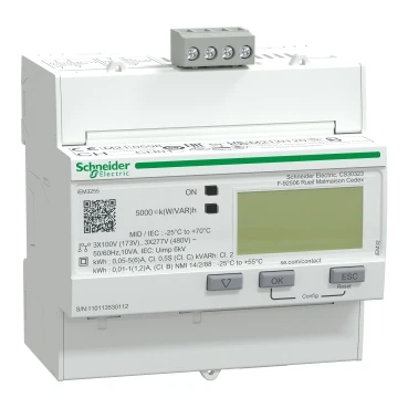 Miniatuur van Schneider Electric energieteller driefasig multi MID 1/5A ModBus (A9MEM3255)