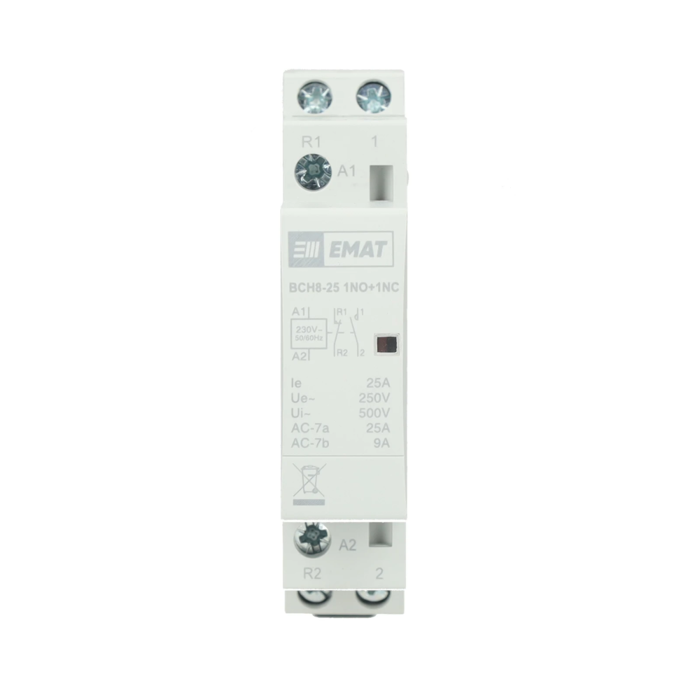 Miniatuur van EMAT contactor 250V 25A 1 maak en 1 verbreek (85010012)