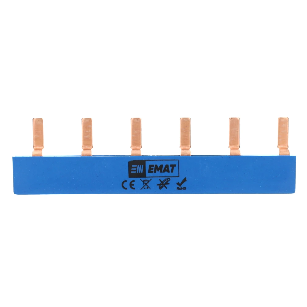 Miniatuur van EMAT doorverbinder 6-voudig blauw (85220031)