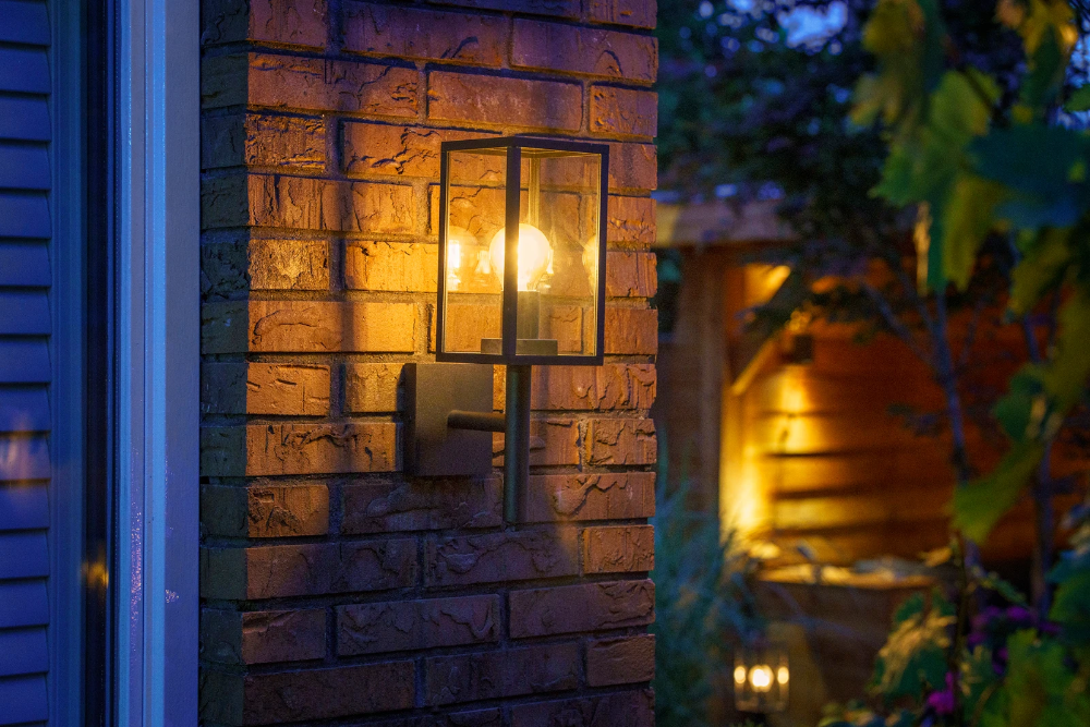 Miniatuur van Garden Lights Celata wandlamp filament LED BA15D 4W 280lm warm wit IP44 zwart (3188011)