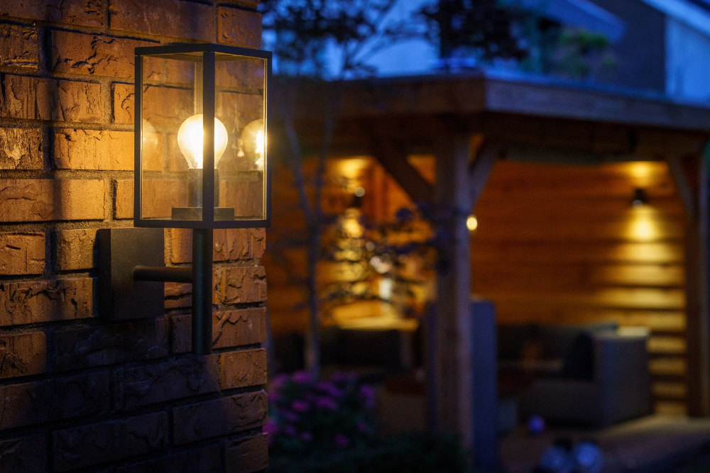 Miniatuur van Garden Lights Celata wandlamp filament LED BA15D 4W 280lm warm wit IP44 zwart (3188011)