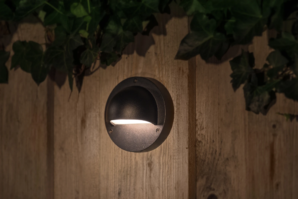 Miniatuur van Garden Lights Deimos wandlamp 1W 22lm warm wit IP44 zwart (3132011)