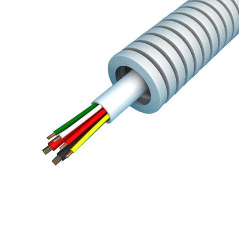 Miniatuur van Snelflex flexibele buis alarmkabel 6x0.22mm2 en 2x0.75mm2 - 16mm per rol 100 meter (SFA76)