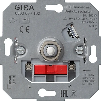 Miniatuur van Gira LED dimmer basiselement met draai-uitschakelaar 20-200W (030000)