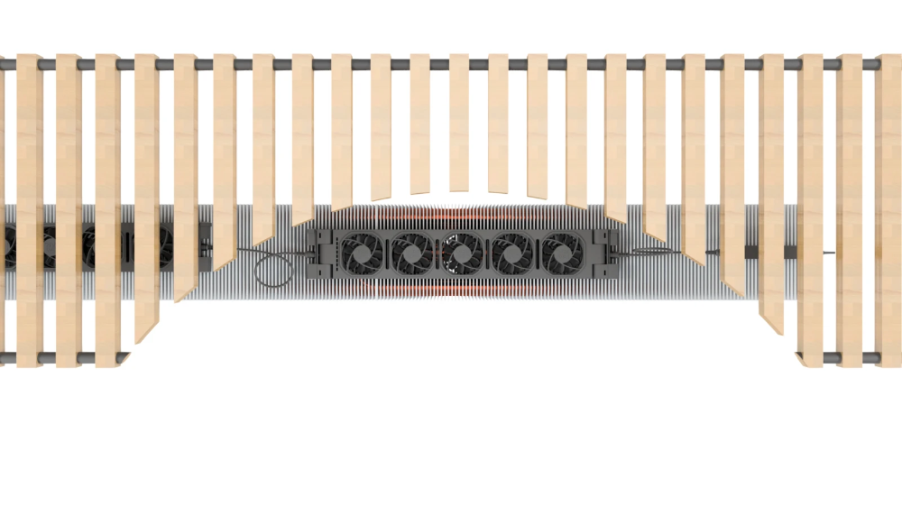 Miniatuur van Heatfan radiator ventilator 5-voudig zwart - set 1 stuk (56073)