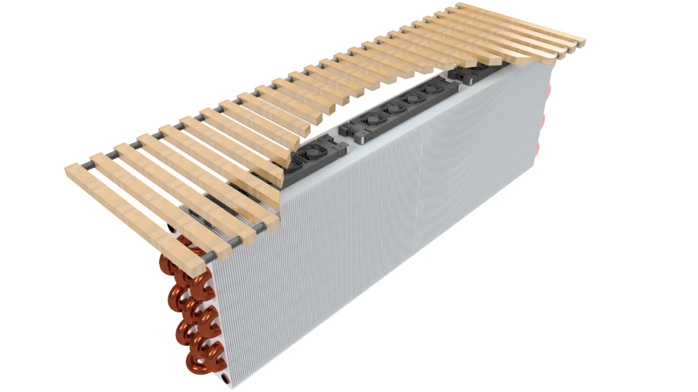 Miniatuur van Heatfan radiator ventilator 5-voudig zwart - set 2 stuk (56080)