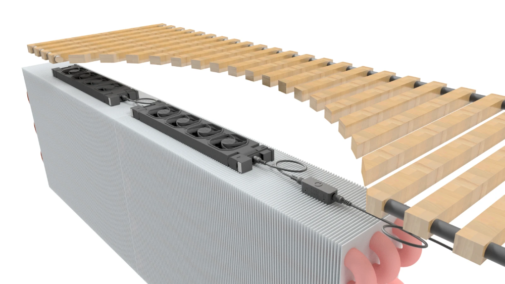 Miniatuur van Heatfan radiator ventilator 5-voudig zwart - set 1 stuk (56073)