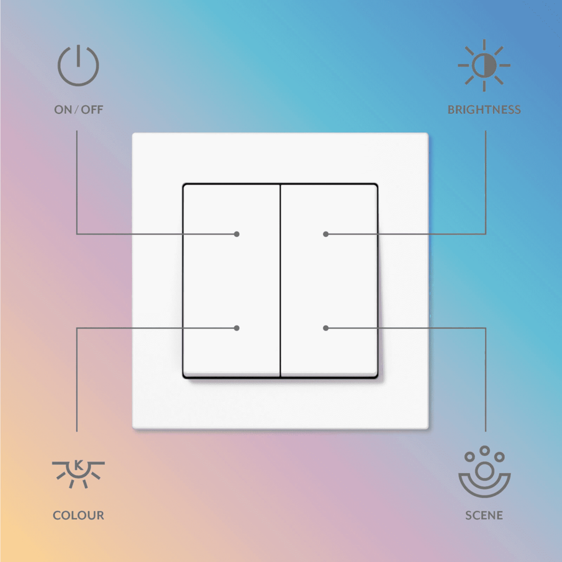 Miniatuur van JUNG Friends of Hue schakelaar - LS 990 alpin wit (FOHSLS995WW)