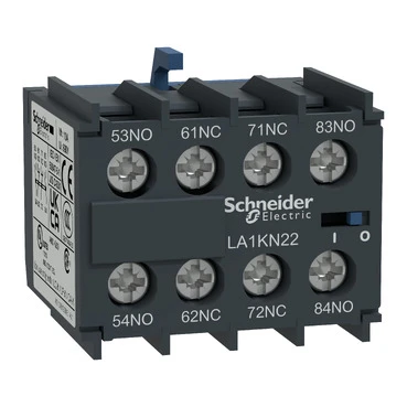 Miniatuur van Schneider Electric hulpcontactblok 2NO + 2NC voor mini contactoren (LA1KN22)