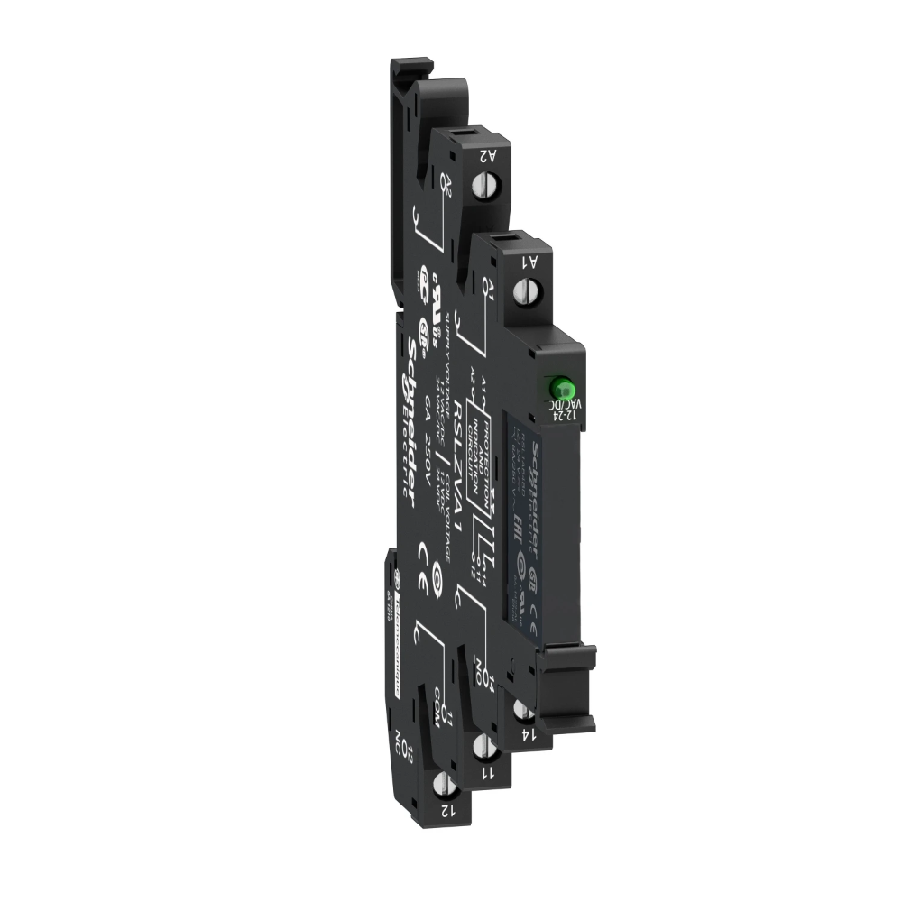 Miniatuur van Schneider Electric Zelio RSL insteekrelais 1C/O 24V DC schroefklem (RSL1PVBU)