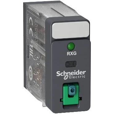 Miniatuur van Schneider Electric Harmony RXG insteekrelais met LED indicator 24V DC (RXG22BD)
