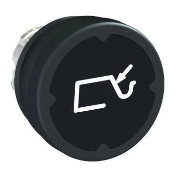 Miniatuur van Schneider Electric Harmony XB4 drukknop met markering - zwart (ZB4BC28010)