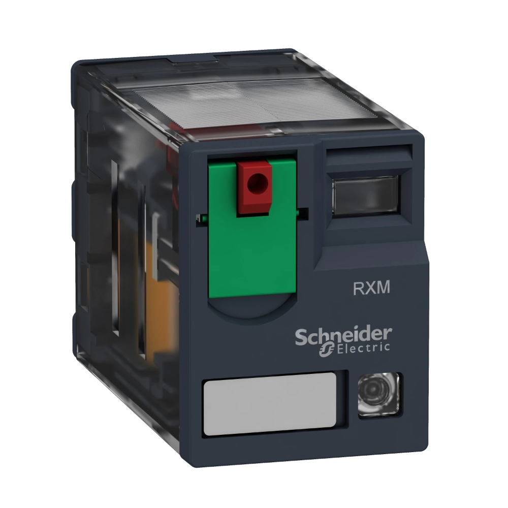 Miniatuur van Schneider Electric Zelio RXM mini insteekrelais 4C/O 24V AC 6A met LED (RXM4AB2B7)