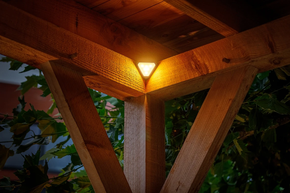 Miniatuur van Lightpro Tiga Corner wandlamp 3.5W 106lm IP44 dimbaar - zwart (208S)