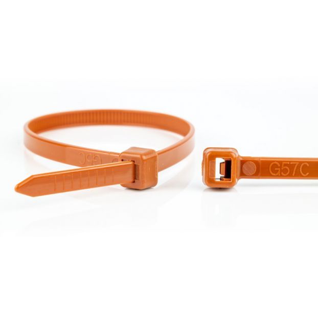 Miniatuur van WKK colsonband 2.5x100mm bruin - per 100 stuks (11032171)