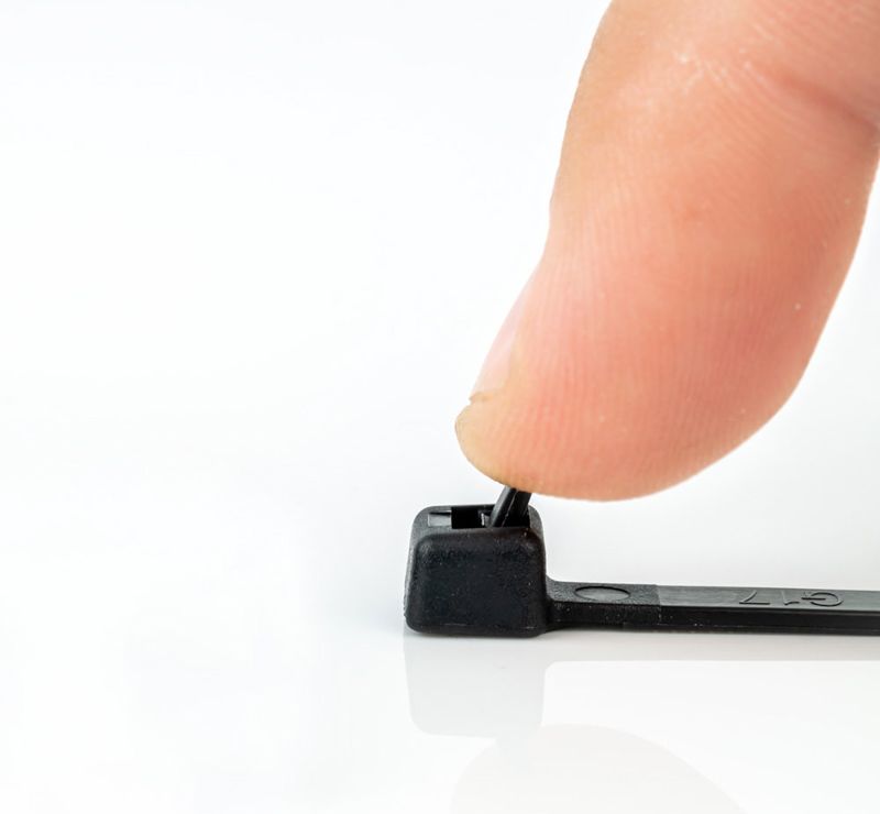 Miniatuur van WKK colsonband 4.8x370mm hittebestendig (120°C) zwart - per 100 stuks (120226071)